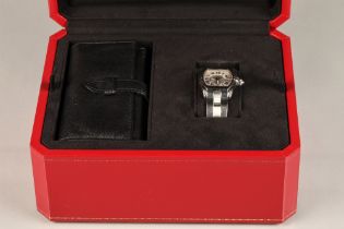 Cartier Roadster automatic gents stainless steel wrist watch, reference No 2510, serial No 361382CD,