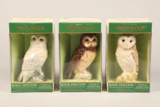 Whyte & Mackay ' Barn Owl' Royal Doulton Decanter 20cl, 40 % vol, in box ,Whyte & Mackay 'Short