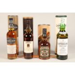 Laphroaig single Islay malt Scotch whisky, 10 year old, 1 litre, 40% vol with cardboard tube