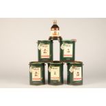 Six Bells Christmas Whisky in Decanters, Aged 8 Years, 1992, 70 cl, 40 % vol, 1992, 70 cl, 40%,1993,