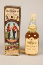 Glenmoray Single 12 year old Highland Scotch Whisky, 'Scotland's Historic Highland Regiment' The