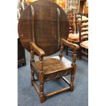English Oak metamorphic Monks chair