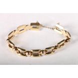 14ct gold link bracelet, 8cm, 13g.