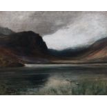 JOHN MACWHIRTER RA HRSA RI RE (Scottish 1839-1911) Loch Dhu Oil on canvas, signed lower left 'MacW',