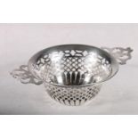 Birmingham late 19th Century silver strainer , maker D & I, 16cm diameter, weight 58.4g.