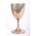 Victorian silver chalice goblet by Joseph Rodgers & Sons, Sheffield 1875, 16cm tall, 212g.