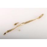 18ct gold bracelet (af), 6.1g.