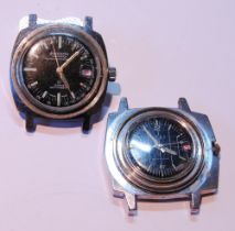 Hudson Seawatch manual wind 23 jewels gent's diver's watch, c. 1970s, in stainless steel case, the