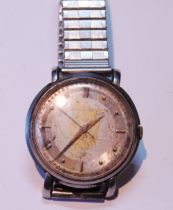 International Watch Co., manual wind gent's wristwatch, c. 1940s, in stainless steel case, the