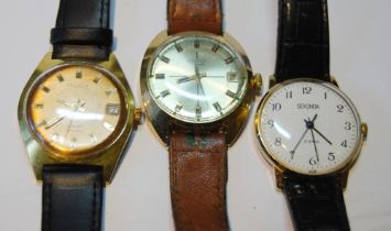Sekonda Automatic 30 jewels manual wind gent's wristwatch, c. 1970s, in stainless steel case with