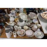 Group of china to include teapots, cups, saucers, plates, etc.