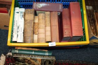 Box of books to include Hammond, Yanagi, Walter Scott, etc.