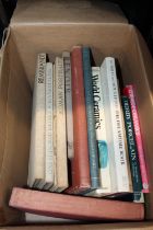 Box of books mainly on Art and Antiques to include Chinese painting, ceramics, Dreamtime Book, etc.