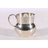 Art Deco silver cream jug by Theodore Rossi of Norwich 1931, stamped 'RossiNorwich' retailers mark