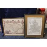 Late 19th early 20th century map of England and Wales, published C.S Smith,  40 x 30cm, and