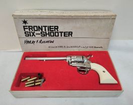 Vintage Japanese MGC replica of a Colt M1873 Frontier Six Shooter Model P Cal. 44-40 with faux ivory