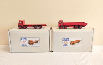 Asam Models. Two boxed diecast 1/48 scale model vehicles to Leyland Octopus Dropside 8x4 Truck and