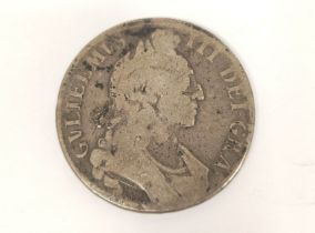 United Kingdom. William III (1694-1702) silver crown 1696 Octavo S.3470. G