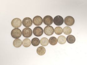 United Kingdom. Queen Victoria (1837-1901) silver shillings to include bun head and jubilee