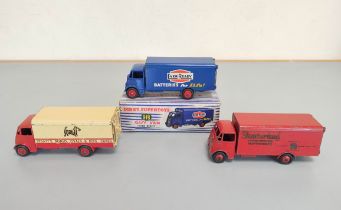 Dinky Toys. Boxed Guy Van (Type 2) "Ever Ready Batteries for Life" - blue cab, chassis and back.