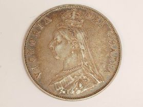 United Kingdom. Queen Victoria (1837-1901) 1887 double florin S.3923. VF