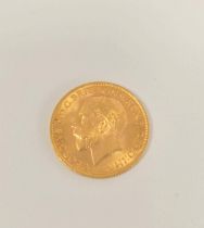 United Kingdom. George V 1913 22ct gold full sovereign. EF