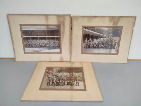 Border Regiment. Three regimental photographs dated 1915 of the 4th Battalion, 6th Co whist