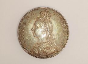 United Kingdom. Queen Victoria (1837-1901) silver crown 1889 S.3921. EF