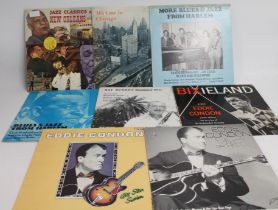 Collection of mainly Jazz and blues records to include More Jazz and Blues from Harlem, Ray Burkes