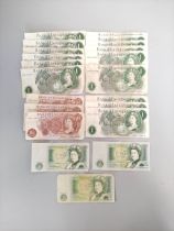 Bank of England. Eliz II issues to include to include three 1960s 10s notes Hollom signatures, three