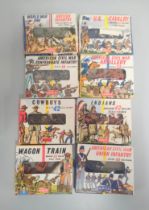 Airfix. Eight boxed soldier figures to include American Civil War Confederate Infantry, Cowboys, U.S
