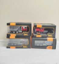 IXO Models. Group of boxed 1.43 scale model wagons to include Freightliner FLA 1993 TR072, Peterbilt