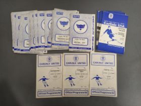 1965-1970 Carlisle United football programmes comprising of eighteen 1969-1970 programmes, five