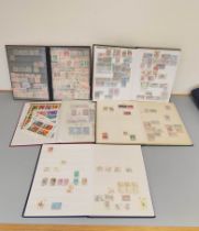 Asia. Five collector's stamp albums with issues from Vietnam, China, Thailand and North Korea, among