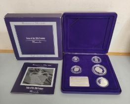 Royal Australian Mint 2000 Materpieces in Silver limited edition five coin set no 8249/15000.