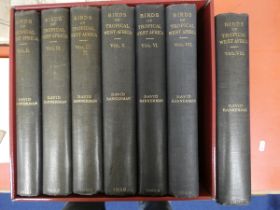 BANNERMAN DAVID A.  The Birds of Tropical West Africa. 8 vols. Good col. plates, maps & illus.