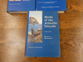 BANNERMAN DAVID A.  Birds of the Atlantic Islands. Vols. 1 to 3. Col. plates & other illus.