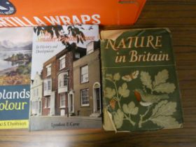 UK Travel.  A carton of various incl. Highways & Byways Series, guides, maps, etc.