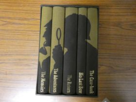 Folio Society.  Sherlock Holmes, Complete Stories. 5 vols. in slip case.