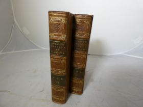 STUART JAMES.  Three Years in North America. 2 vols. Fldg. eng. map. Calf, stamped gilt backs,