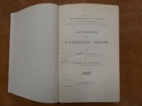 MACOUN JOHN & JAMES M.  Catalogue of Canadian Birds. Brown cloth. Ottawa, 1909.