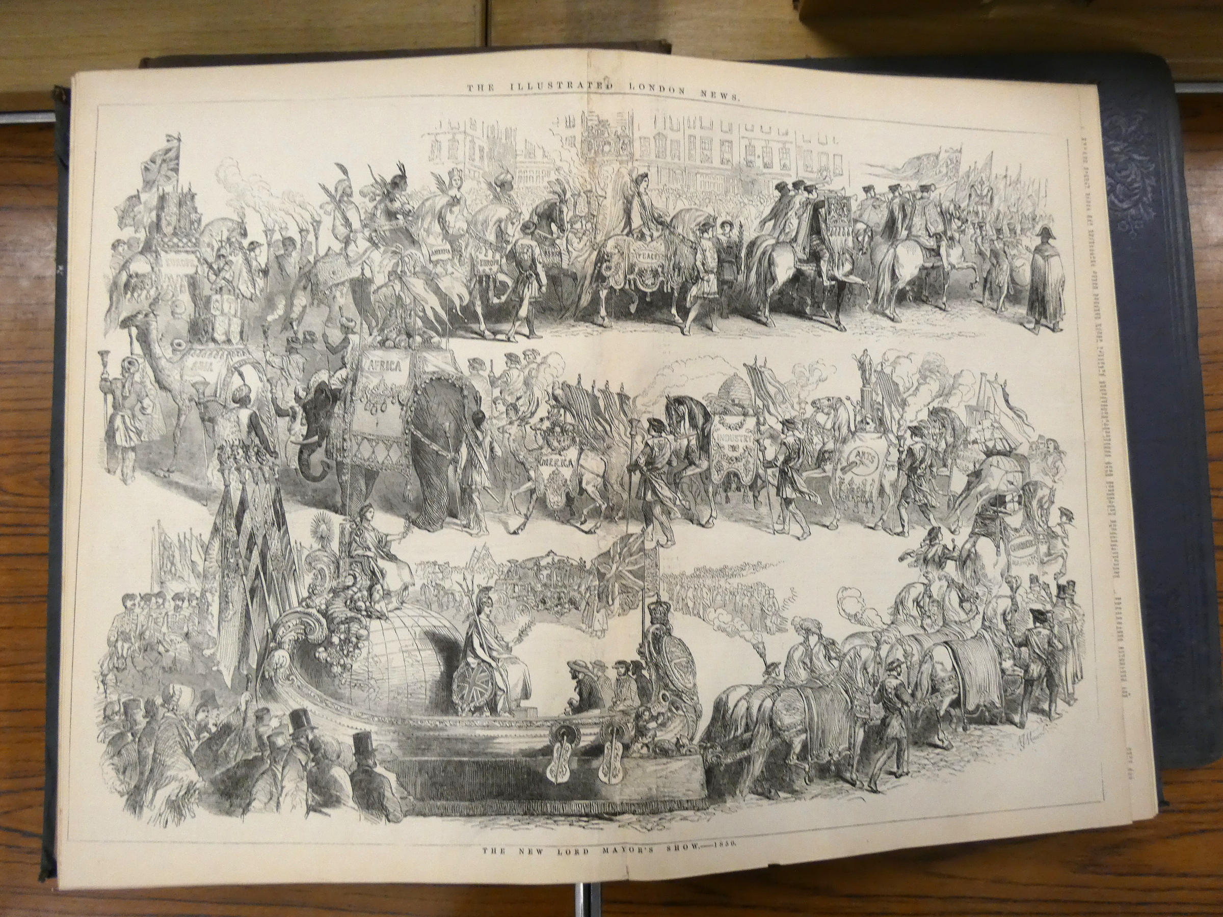 THE ILLUSTRATED LONDON NEWS.  4 bound vols. nos. 15, 17, 21 & 26. Very many plates, illus. & - Image 6 of 6