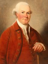 David Martin (Scottish 1737 - 1797). Portrait of Robert Hunter of Thurston (d. 1810), half-length in