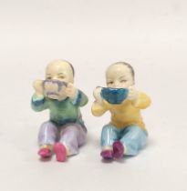 Two Royal Worcester small figures from the Children of the Nations range "China" designed by F.G