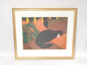 Lorna Massie (American 20th Century) Best Cat Limited Edition Silkscreen Print No 8 of 80, signed