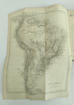 GALLENGA A. South America. Fldg. eng. map. Rebacked half calf. 1880.