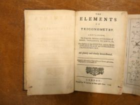 (EMERSON W.). The Elements of Trigonometry. 6 fldg. eng. plates (as called for).