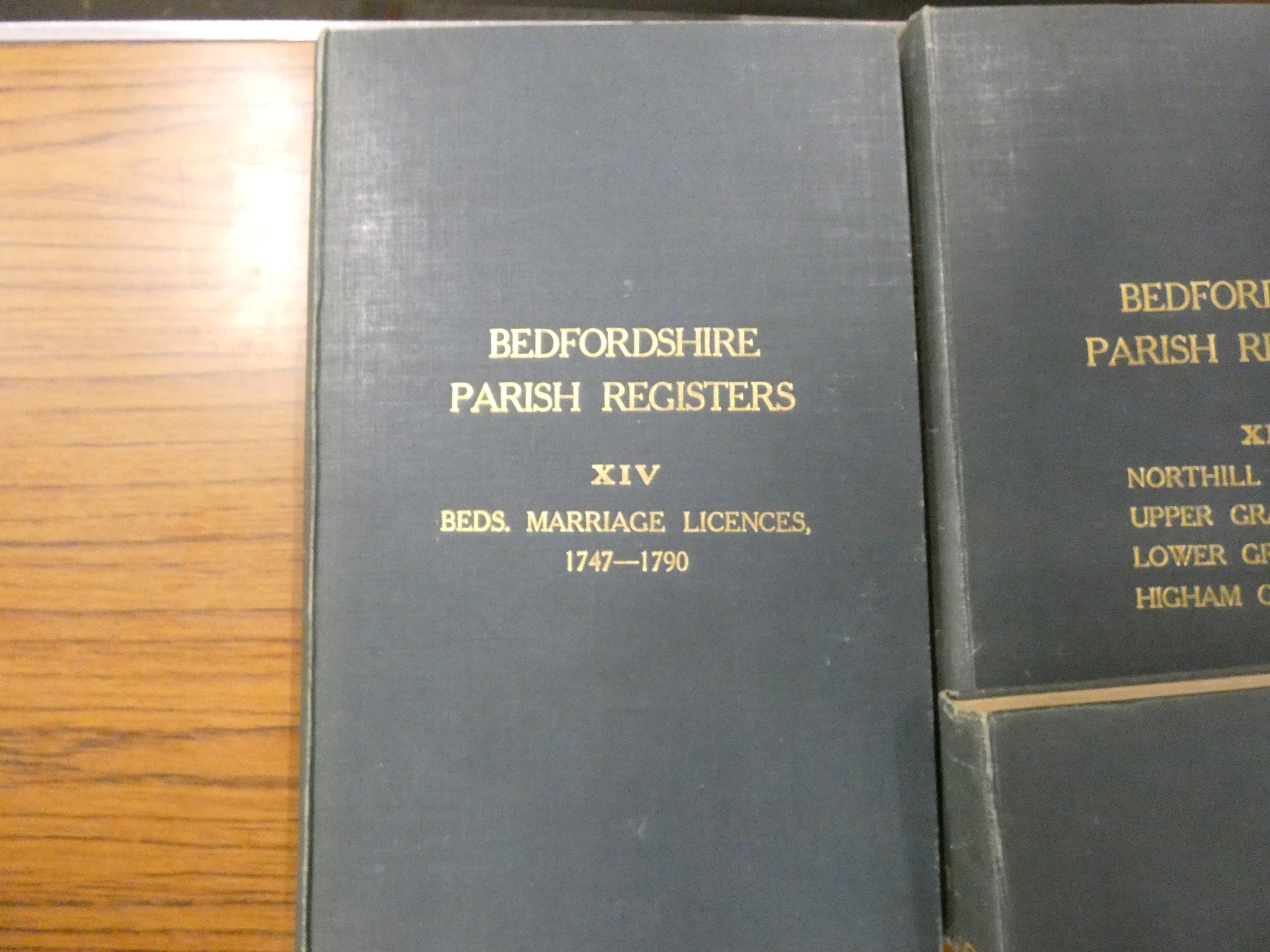 EMMISON F G. Bedfordshire Parish Registers. Vols. 1 to 14. Ltd. eds. of only 60 or 100. Typescript