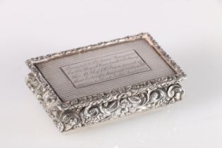 Georgian Masonic interest antique parcel gilt silver snuff box of cushioned squat thistle shaped