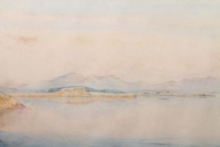 KATHERINE (KATE) CAMERON RSW ARE (1874-1965) *ARR* Landscape possibly Argyll across Dunstaffage